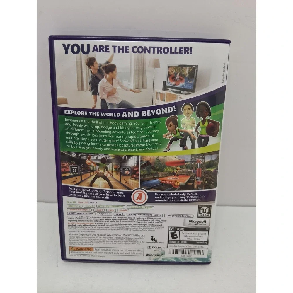 Xbox Kinect Adventures Xbox 360